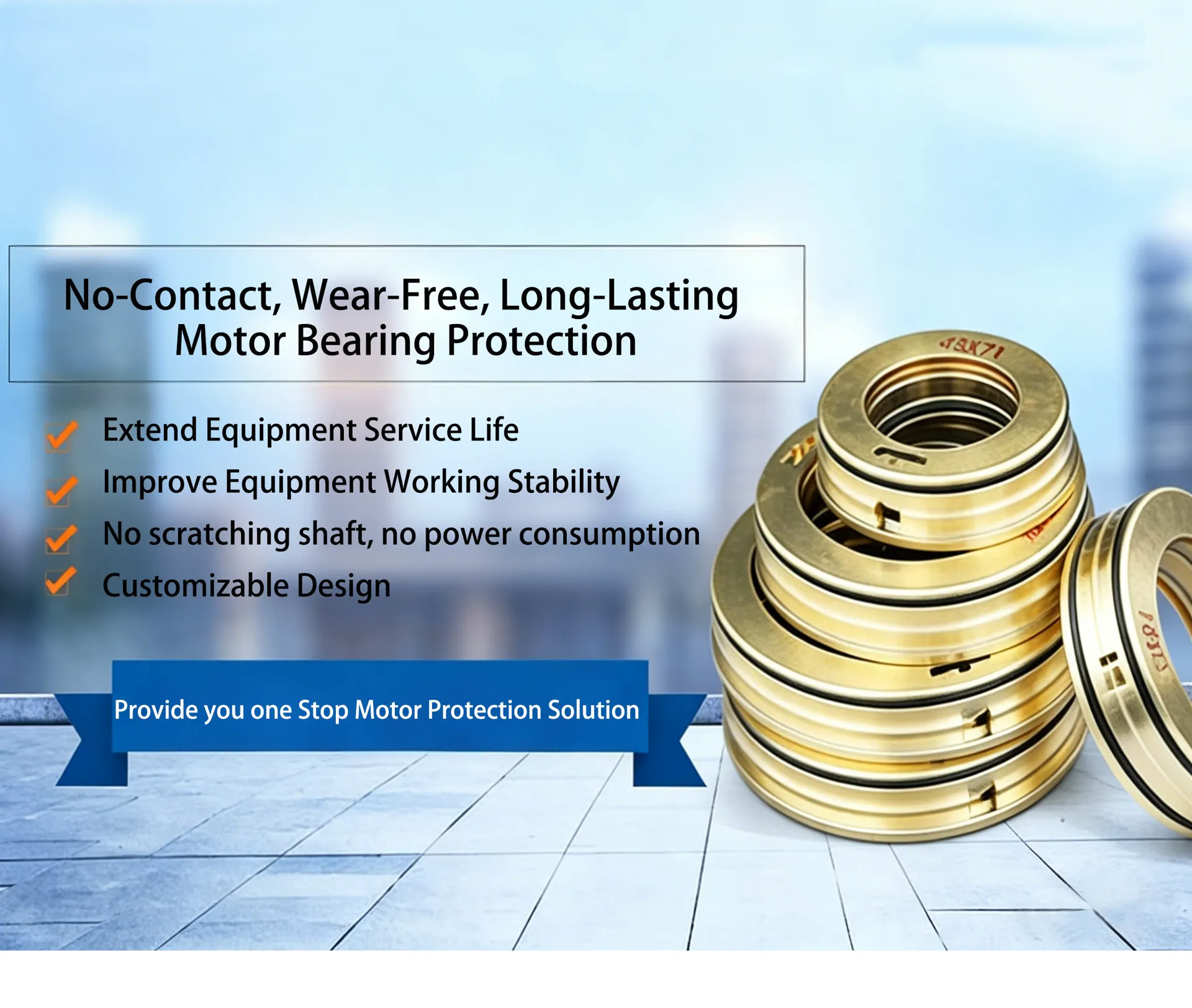 No-Contact Wear Free Long Lasting Motor Bearing Protection